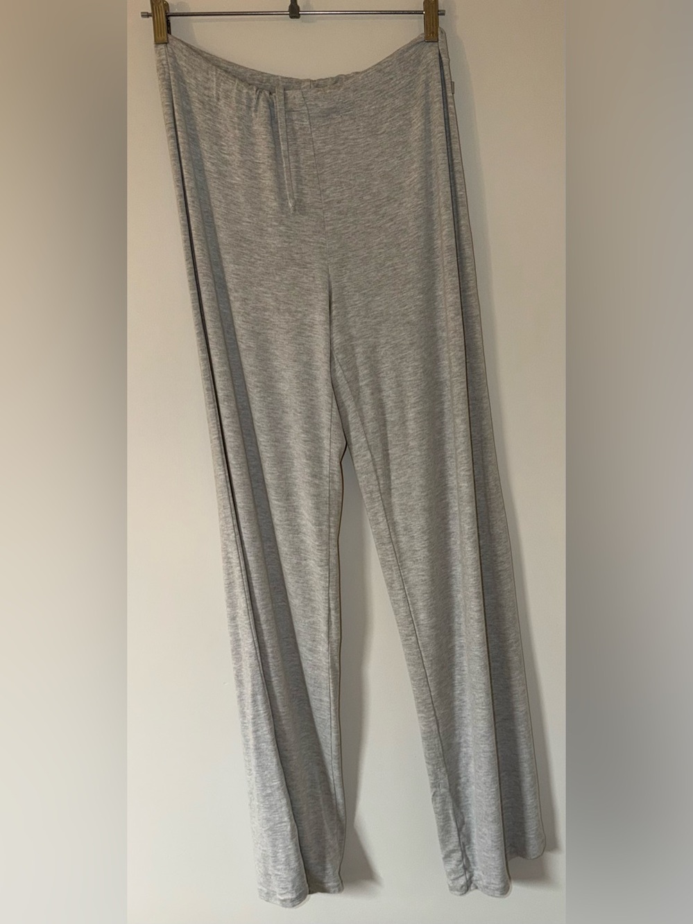 SKIMS Soft Lounge Drawstring Pant Heather Gray Wide Leg Loungewear Size Small - Picture 10 of 11